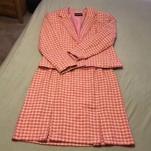 Pink & White Skirt Suit
